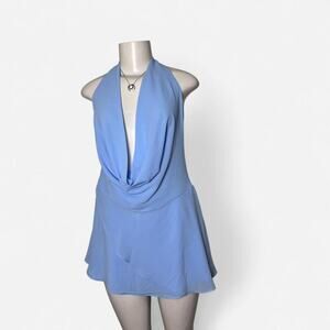 size large dress baby blue fairy boho chic soft girl formal flowy going out